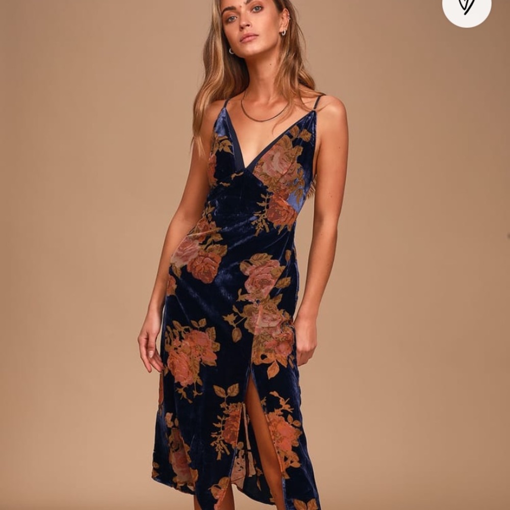 Lulus Perfect View Navy Dress